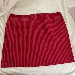 Red stripped skirt